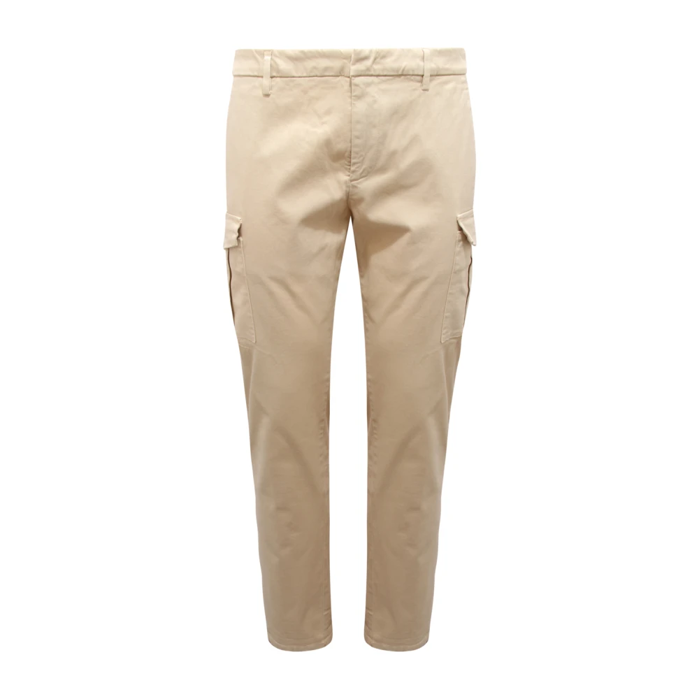 Dondup Men's Beige Eddy Slim-Fit Trousers - Slim-Fit Trousers - W35 - Trousers
