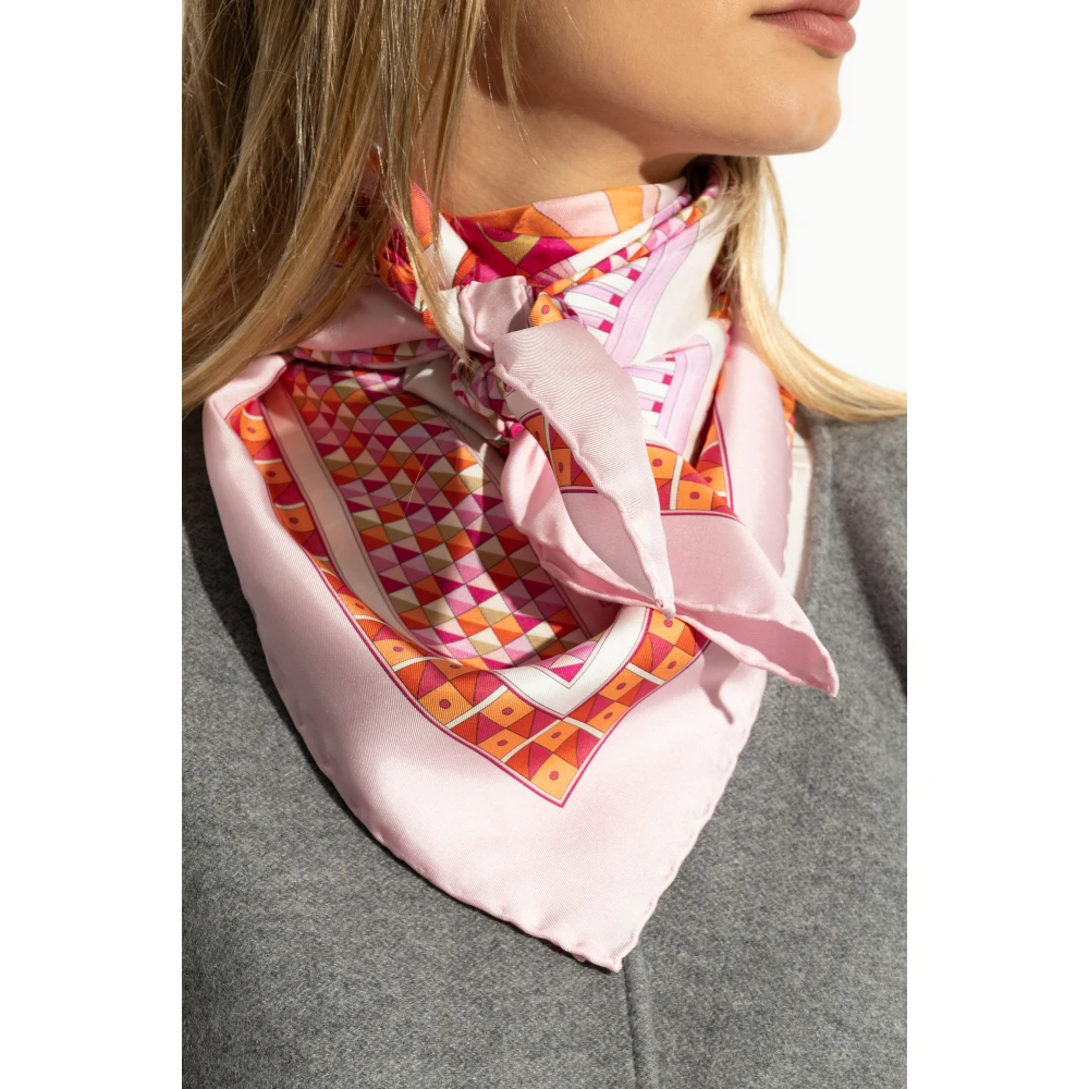 Salvatore Ferragamo Zijden sjaal Pink Dames