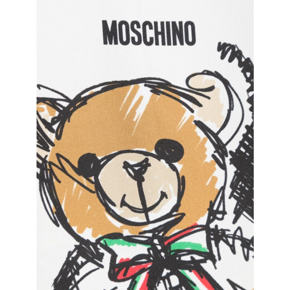 Moschino Stijlvolle Zijden Sjaal Multicolor Dames