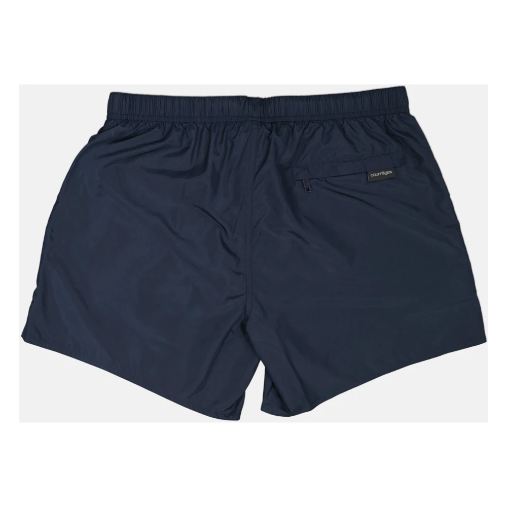 Courrèges Blauwe Logo Zwemshorts Lente-Zomer 2025 Blue Heren