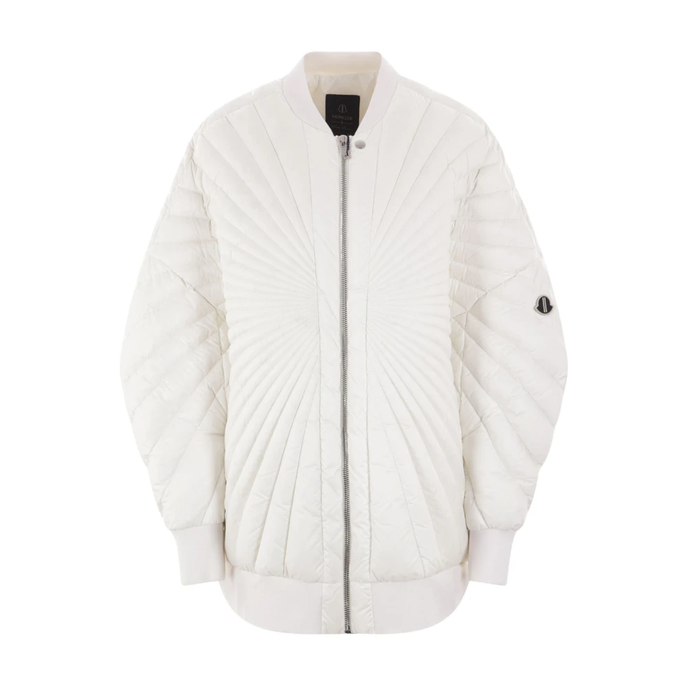 Moncler Radiance Gewatteerde Oversized Nylon Jas White Dames