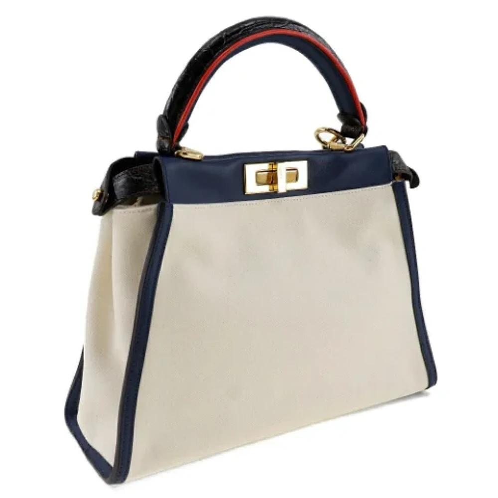 Fendi Vintage Pre-owned Canvas fendi-bags White Dames
