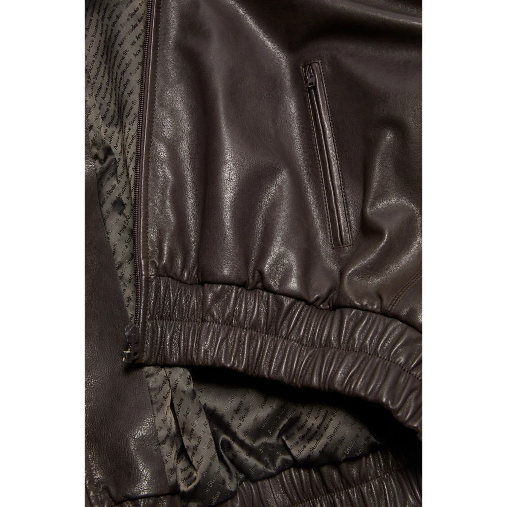 Acne Studios Leren jas Brown Dames