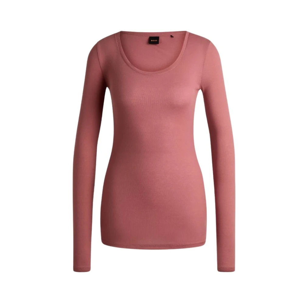 Hugo Boss Stijlvol T-shirt voor mannen Pink Dames