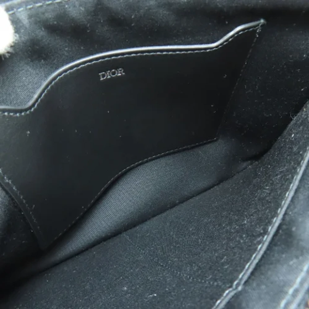 Dior Vintage Pre-owned Canvas clutches Blue Dames