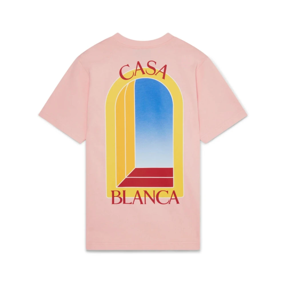 Casablanca LArche De Jour T-Shirt Pink Heren
