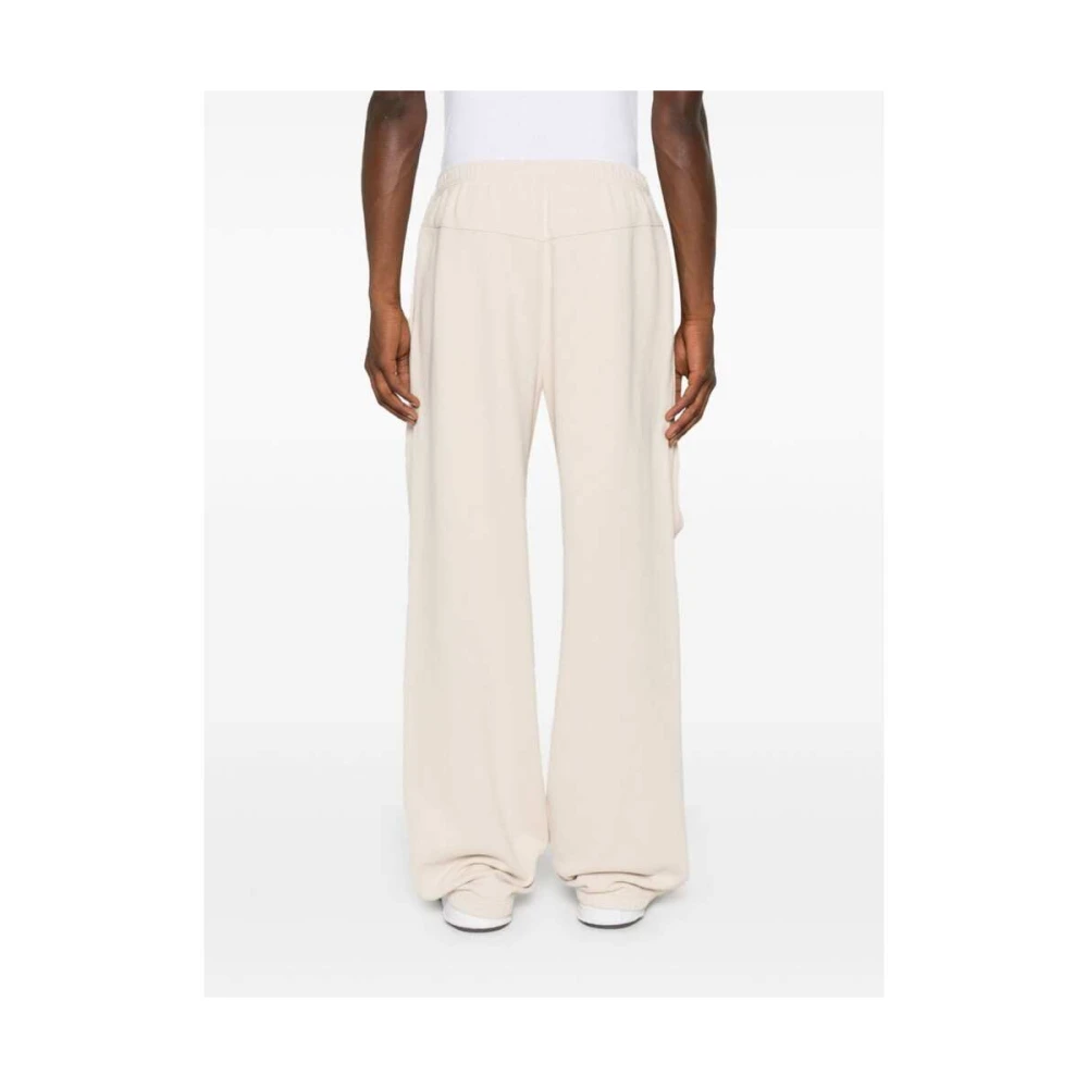 MM6 Maison Margiela Beige Katoenen Jersey Broek Beige Heren