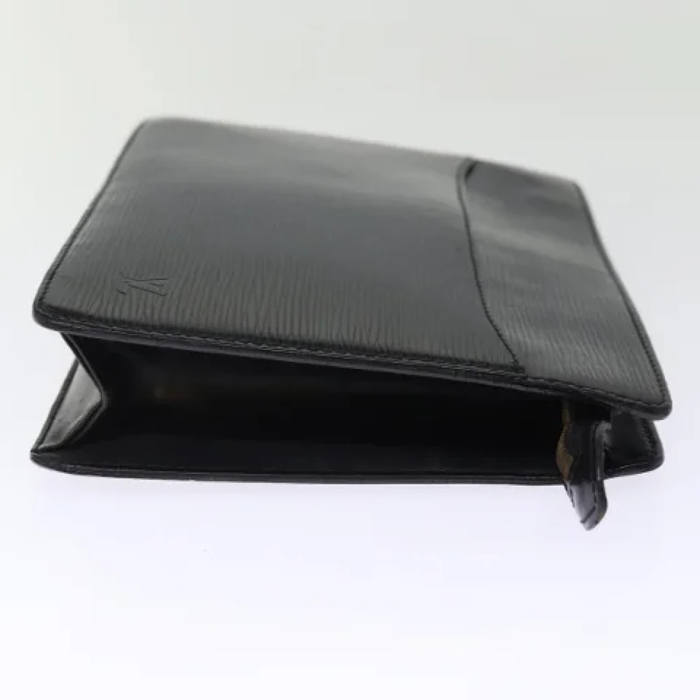 Louis Vuitton Vintage Pre-owned Leather clutches Black Dames