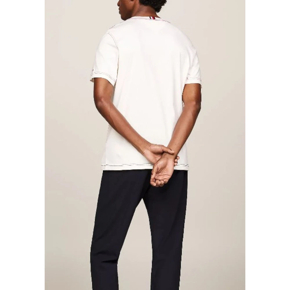 Tommy Hilfiger Heren Monotype Stitching Tee Beige Heren