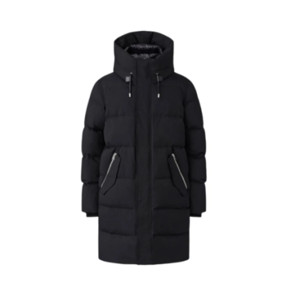 Mackage Lange zwarte donsjas Antoine Black Heren