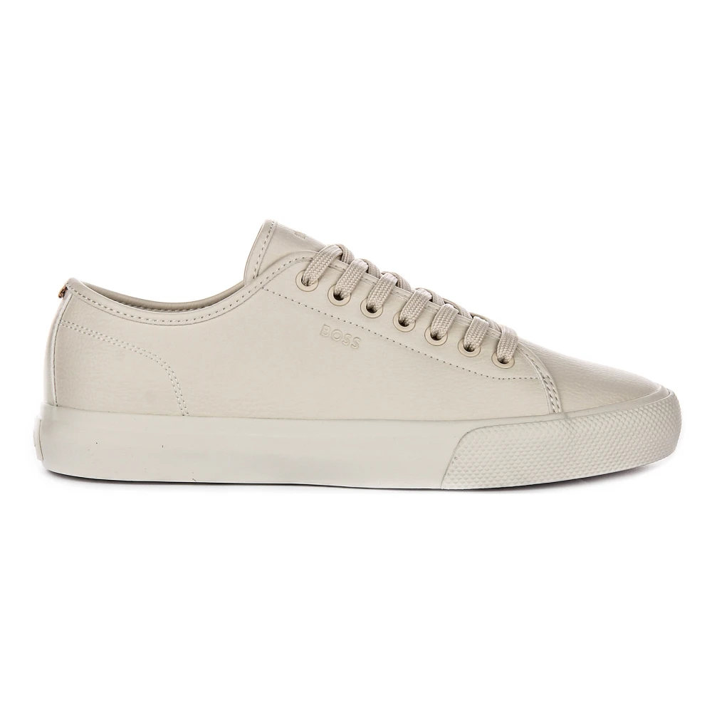 Hugo Men's Beige Aiden Tenn Sgrp Trainers - Sneakers - 9 Uk - Shoes