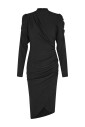robe-ajustee-avec-details-fronces