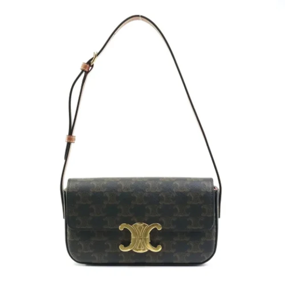 Celine Vintage Pre-owned Plastic celine-bags Brown Dames