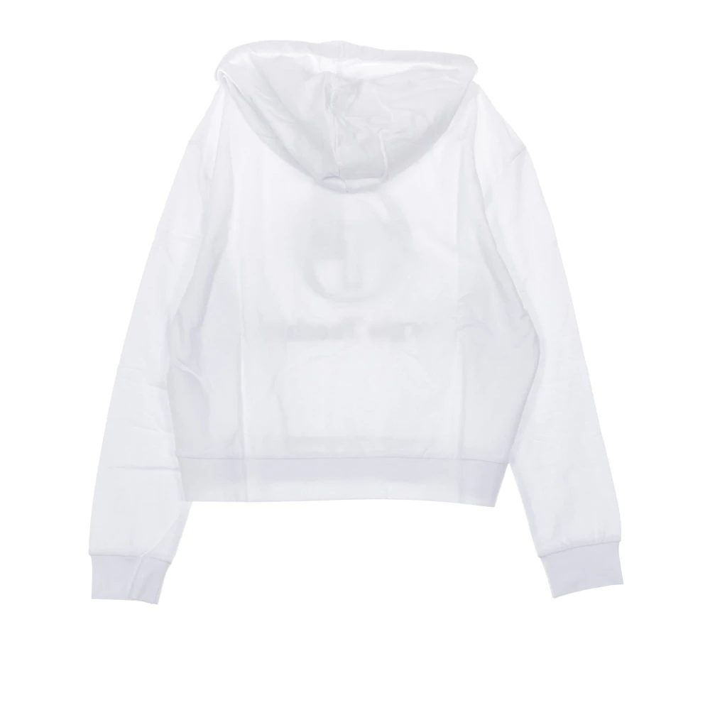 Sergio Tacchini Witte Cropped Hoodie voor Vrouwen White Dames
