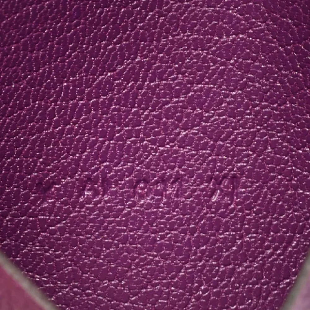 Hermès Vintage Pre-owned Leather wallets Purple Dames