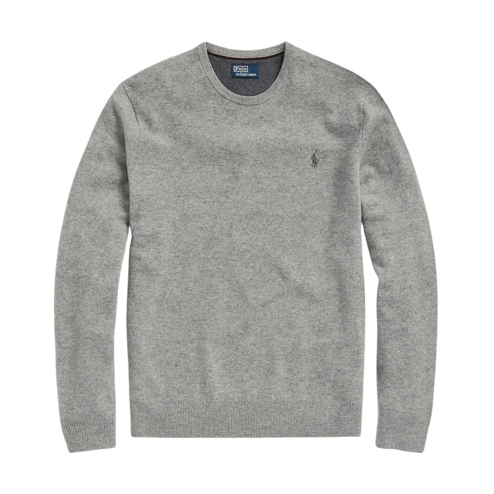 Polo Ralph Lauren Men's Gray Round-Neck Knit - Round-Neck Knitwear - Xl - Knitwear