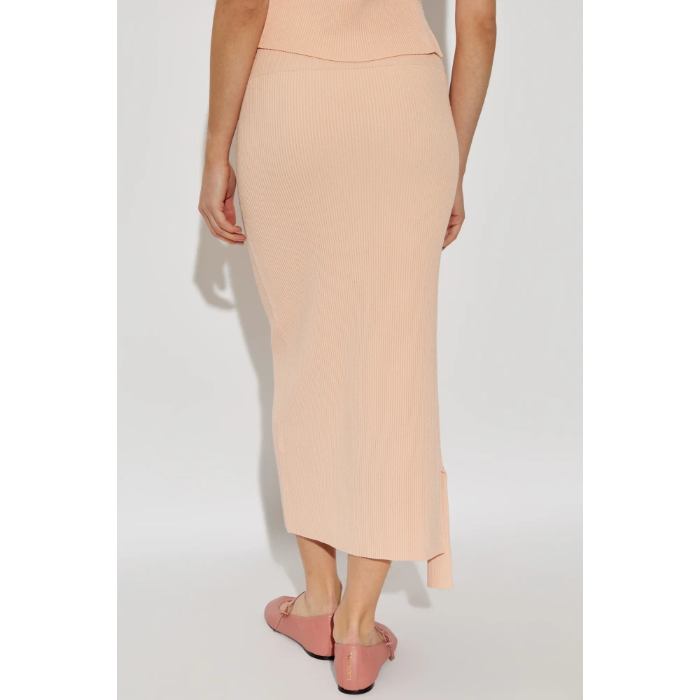 Victoria Beckham Geribbelde rok Orange Dames
