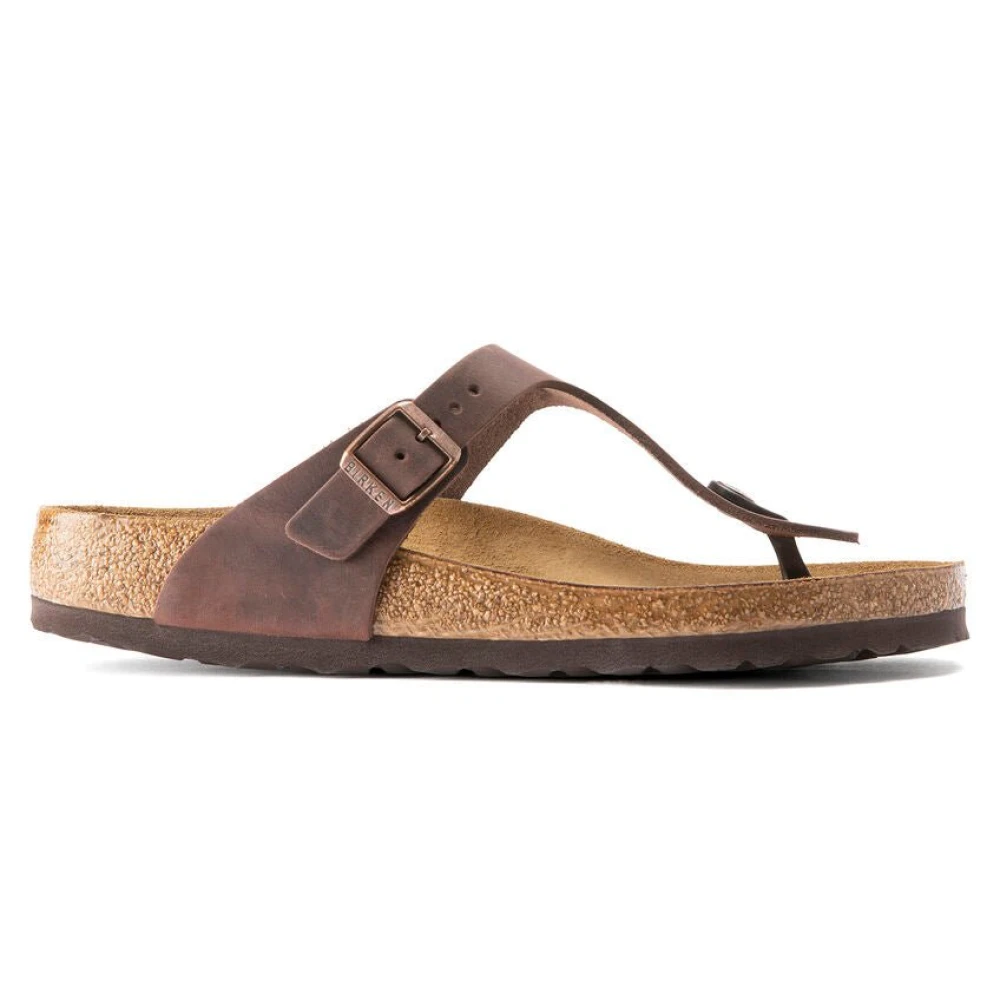 Birkenstock Women's Brown Flip Flops, 10 Uk, Elegant Thong Sandal