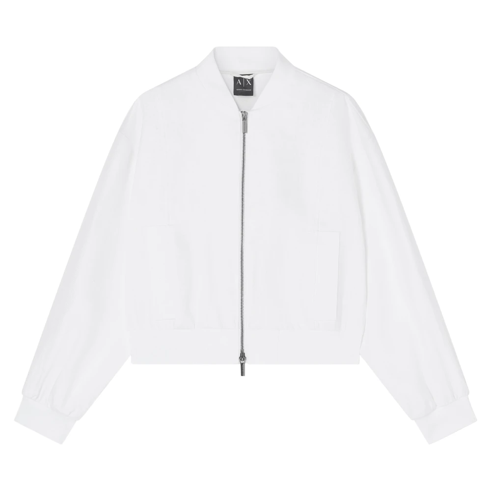 Armani Exchange Vrouw Wit Jassen Dames, L, Bomberjack