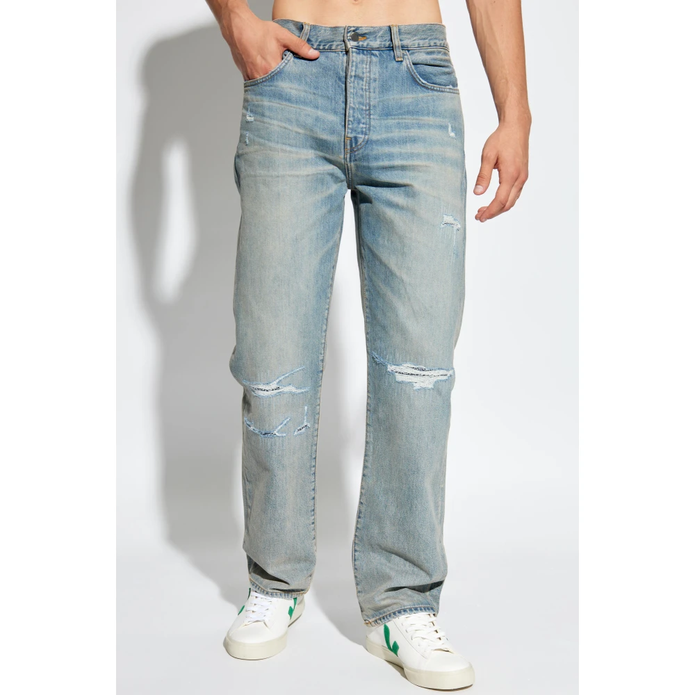 Amiri Straight-Leg Jeans Blue Heren