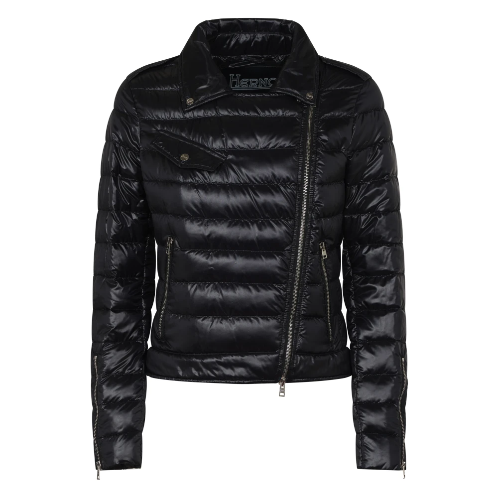 Herno Nylon Ultralight Bomber Black Dames