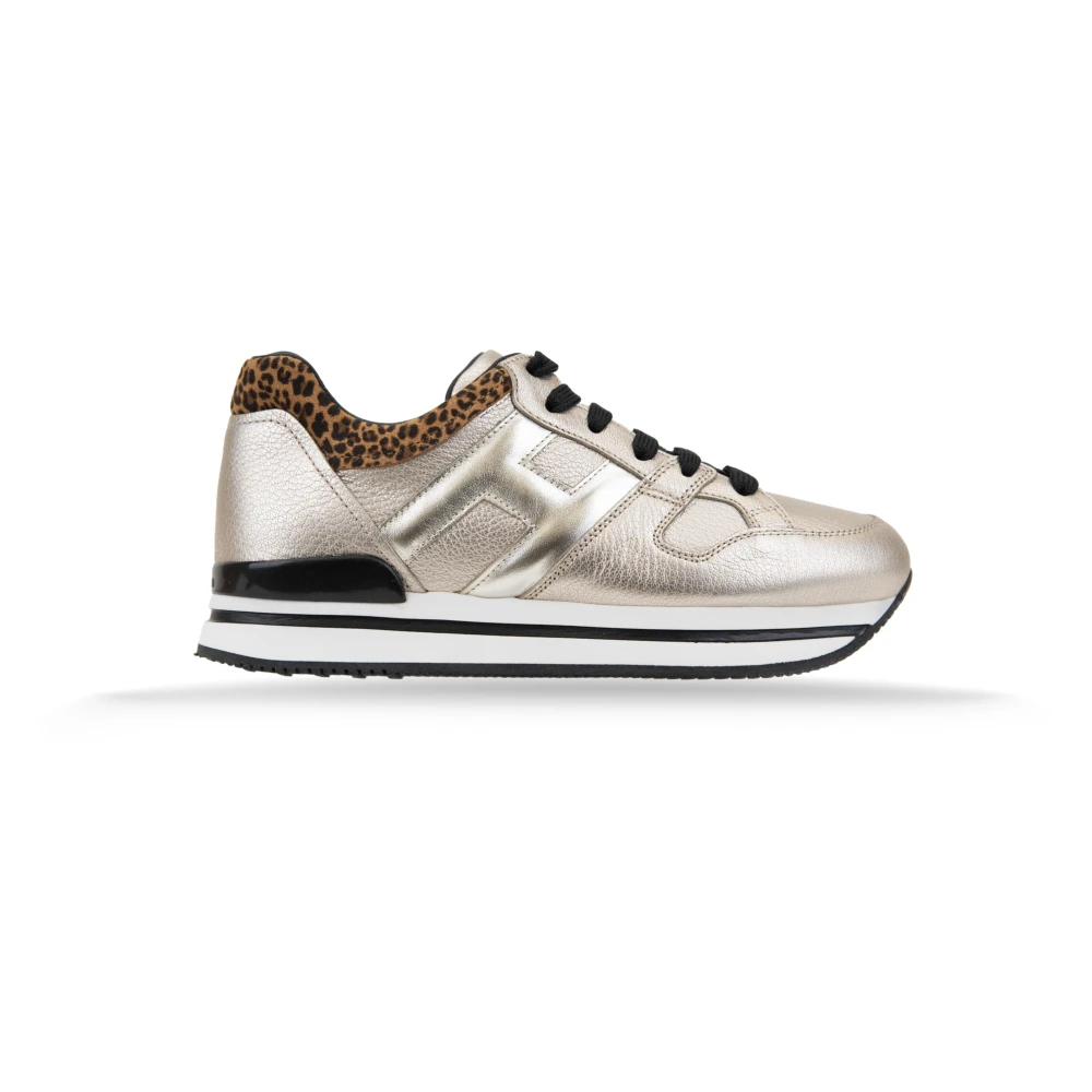 Hogan Luipaardprint Veters Dames Sneakers Dames Schoenen Geel