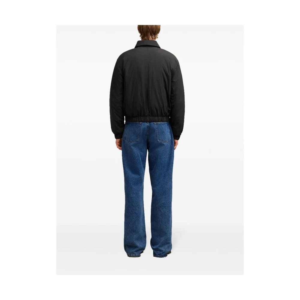 Ami Paris Zip-Up Jas met Logo Black Heren