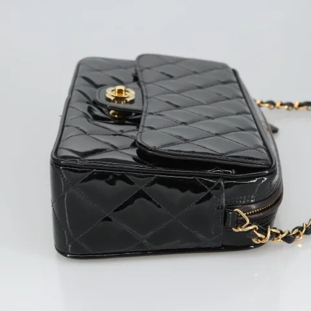 Chanel Vintage Pre-owned Leather shoulder-bags Black Dames
