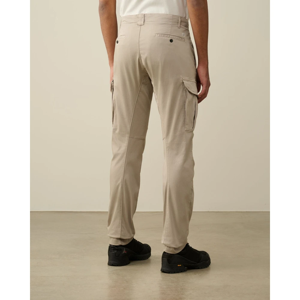 C.P. Company Cargo Stretch Sateen Grijs Broek Beige Heren