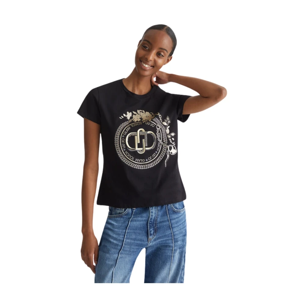 Liu Jo Basis T-shirt Casual Stijl Black Dames