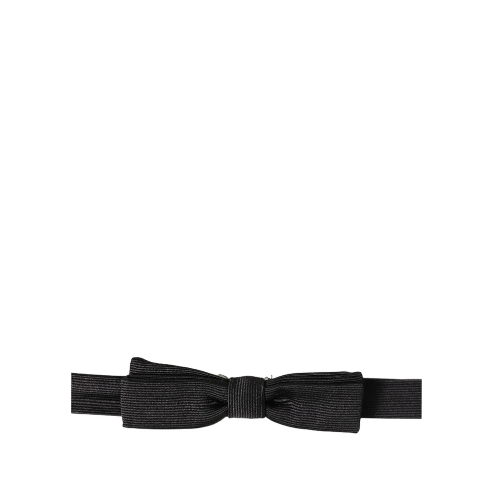 Dolce & Gabbana Bow Ties, Male, One Size, Papillon Bow Tie Black