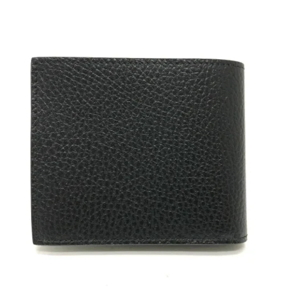 Gucci Vintage Pre-owned Leather wallets Black Heren