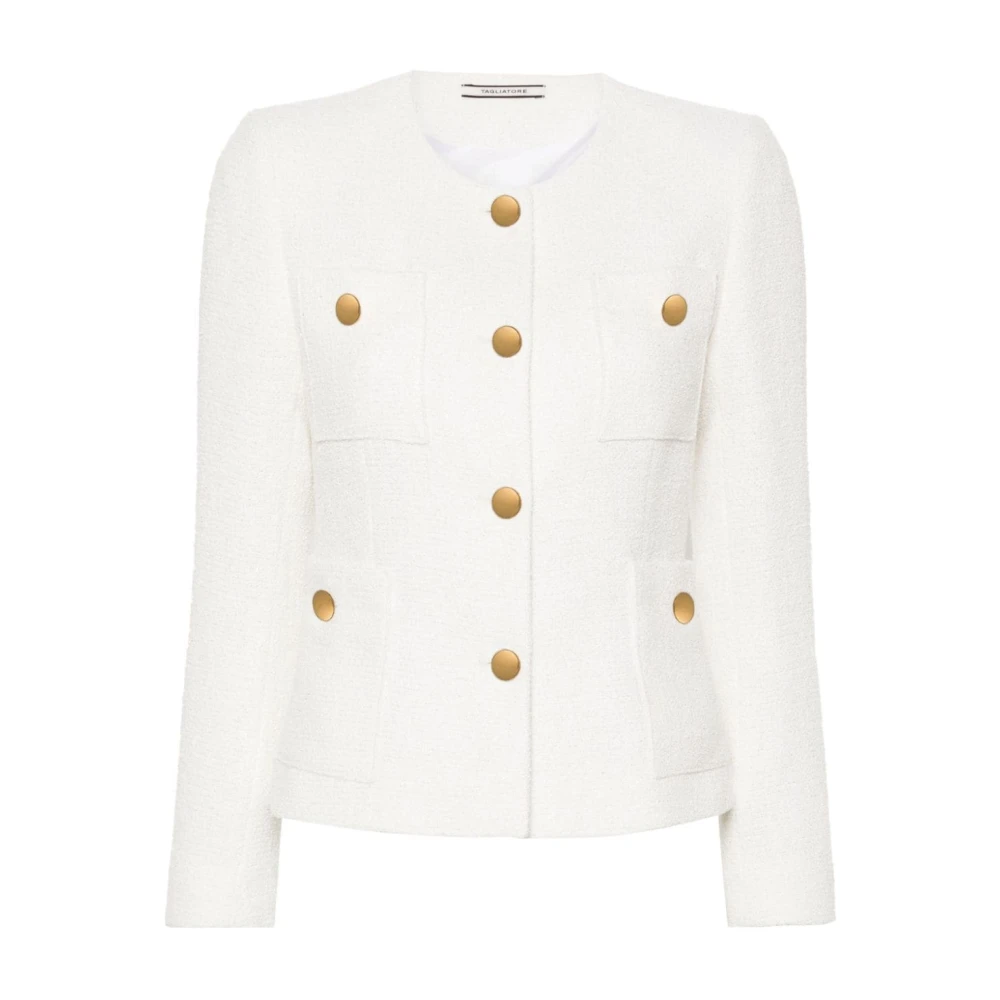 Tagliatore Zwarte Damesjas Buitenkleding White Dames