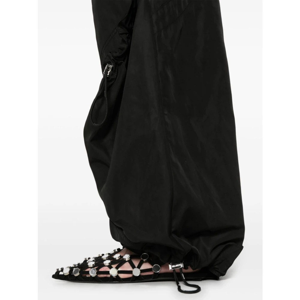 The Attico Wijde Broek Pant 100 Black Dames