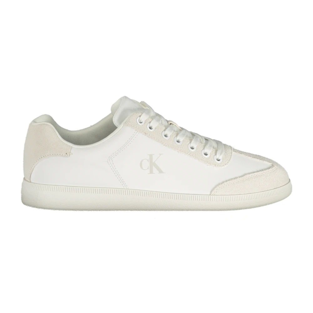 Calvin Klein Men's White Low Cupsole Laceup Su