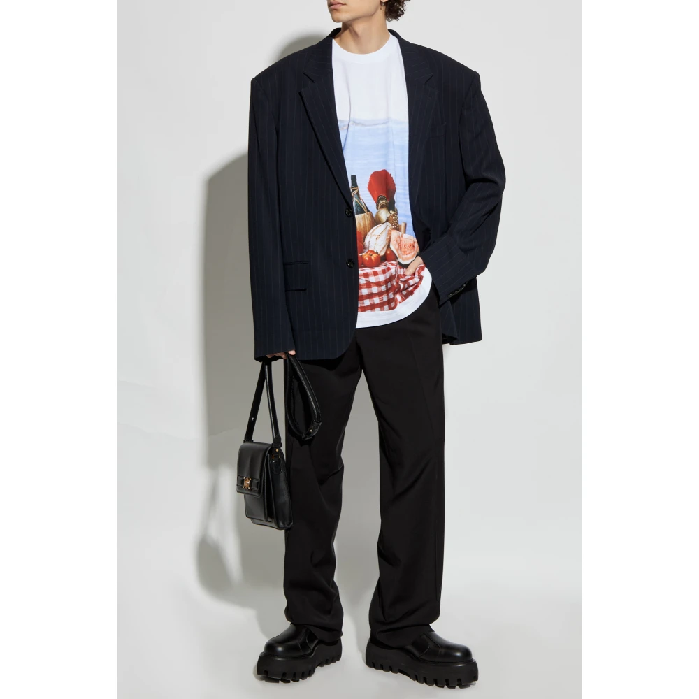 Moschino T-shirt met print White Heren