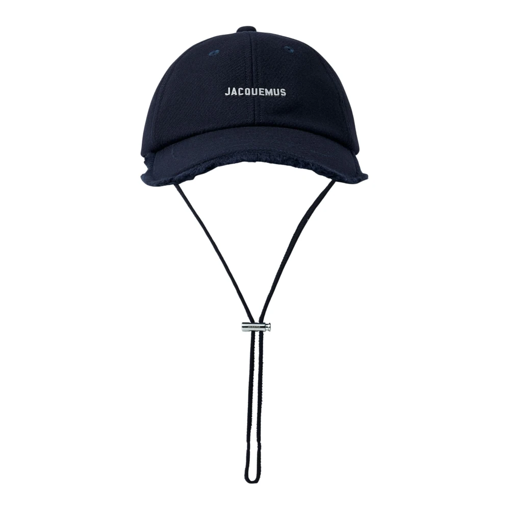 Jacquemus Men's Blue Hats & Caps, 58 Cm, Logo Motif Baseball Cap