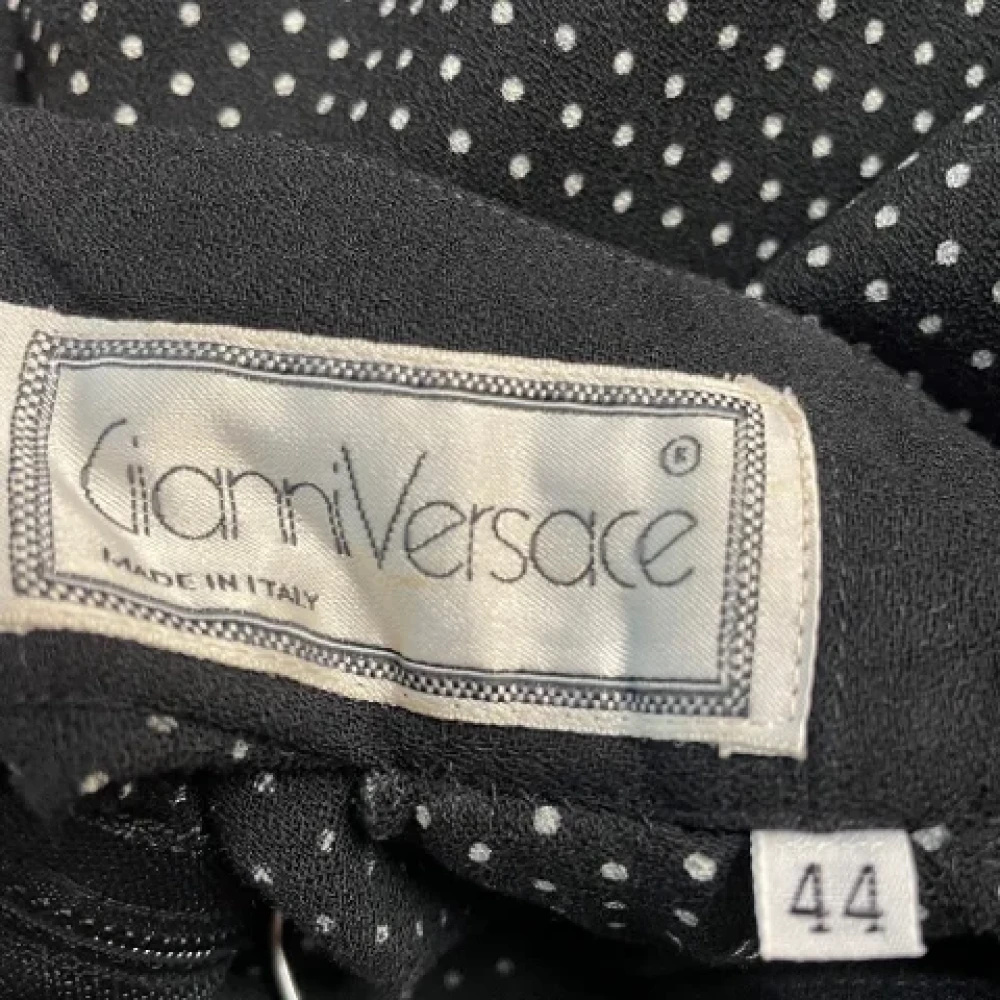 Versace Pre-owned Wool dresses Black Dames