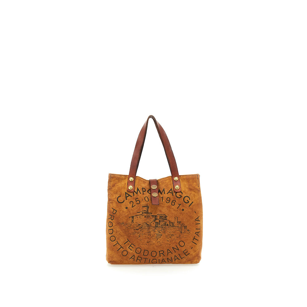 Canvas tas best sale met print