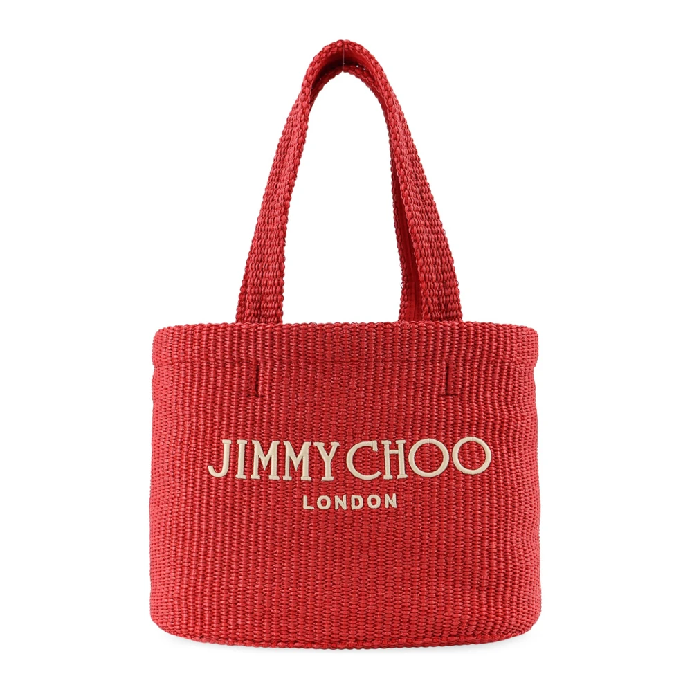 Jimmy Choo Women's Red Beach Tote - Shopping Bags - One Size - Bags
