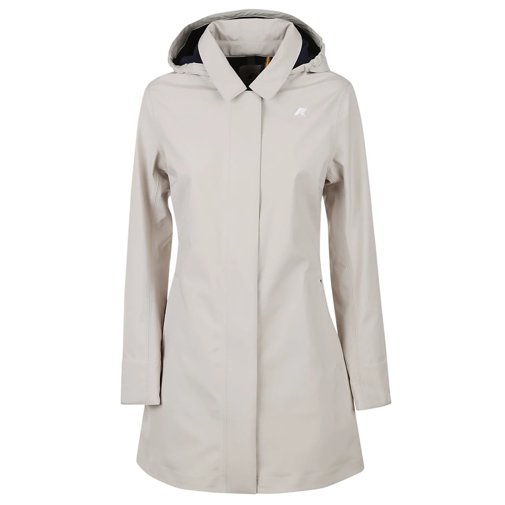 K-way Beige Neopreen Hoodiejas Beige Dames