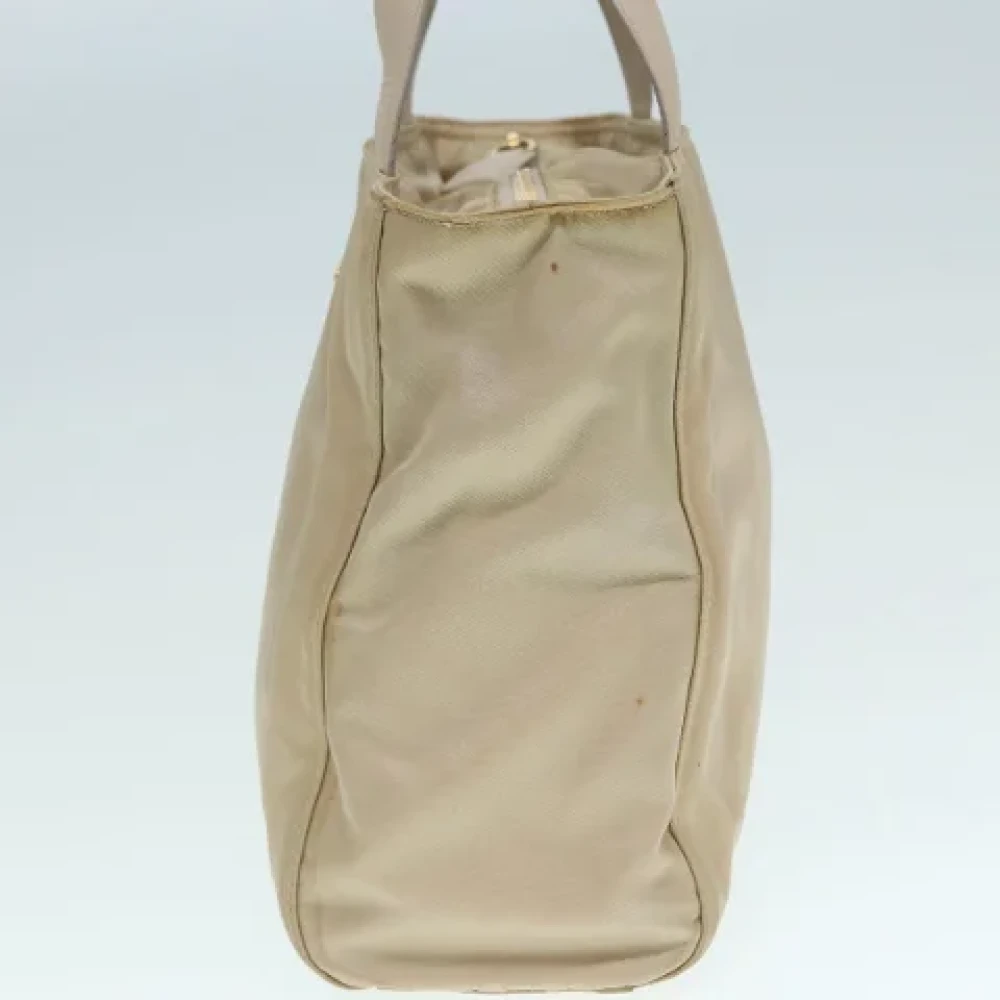 Prada Vintage Pre-owned Fabric prada-bags Beige Dames
