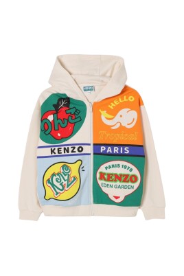 sweat-a-capuche-zippe-patchwork-tropical