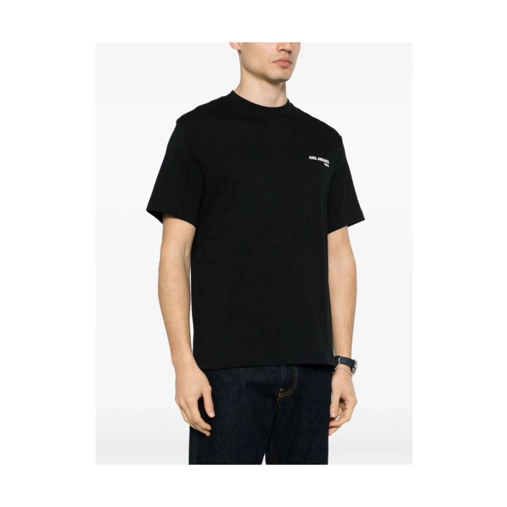 Axel Arigato Zwart T-shirt met Logo Print Black Heren