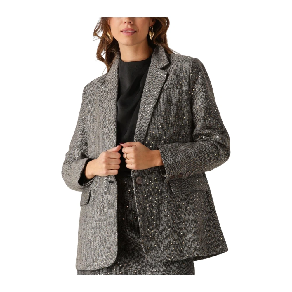 Ydence Veelzijdige Zwarte Blazer Piper Black Dames
