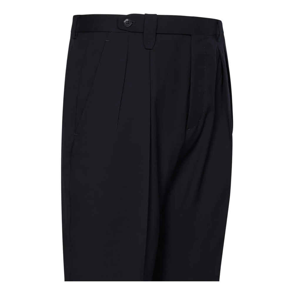 Brioni Blauwe Stretch Wollen Broek Aw24 Blue Heren