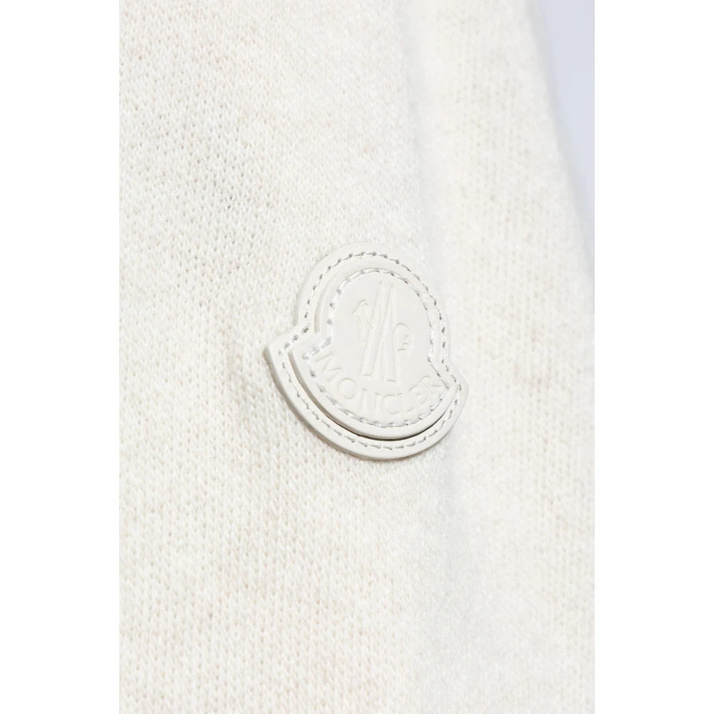 Moncler Cardigan met gewatteerde voorkant Beige Heren