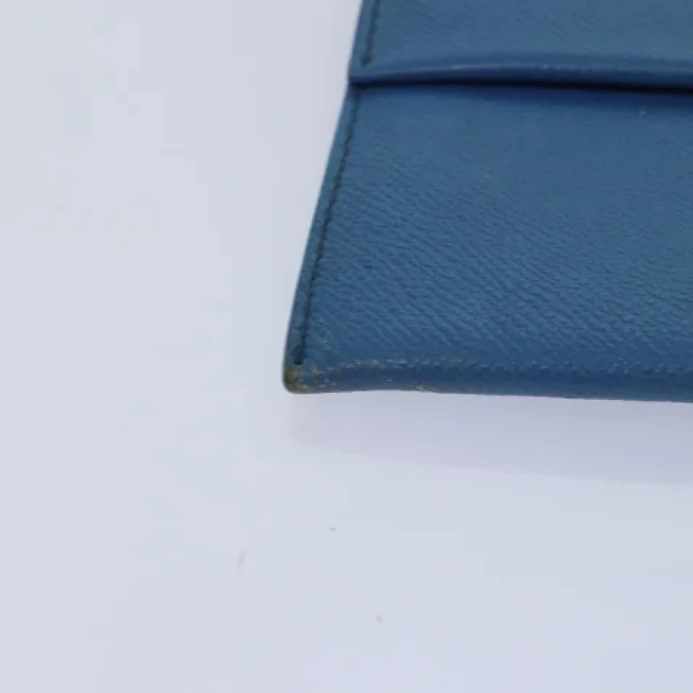 Burberry Vintage Pre-owned Leather clutches Blue Dames