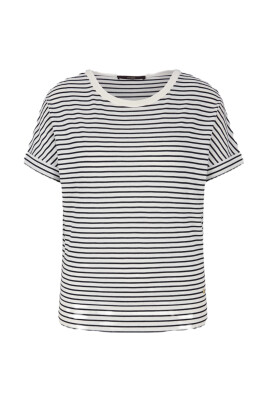 chemise-rayee-marine-ecru-en-tencel-coton