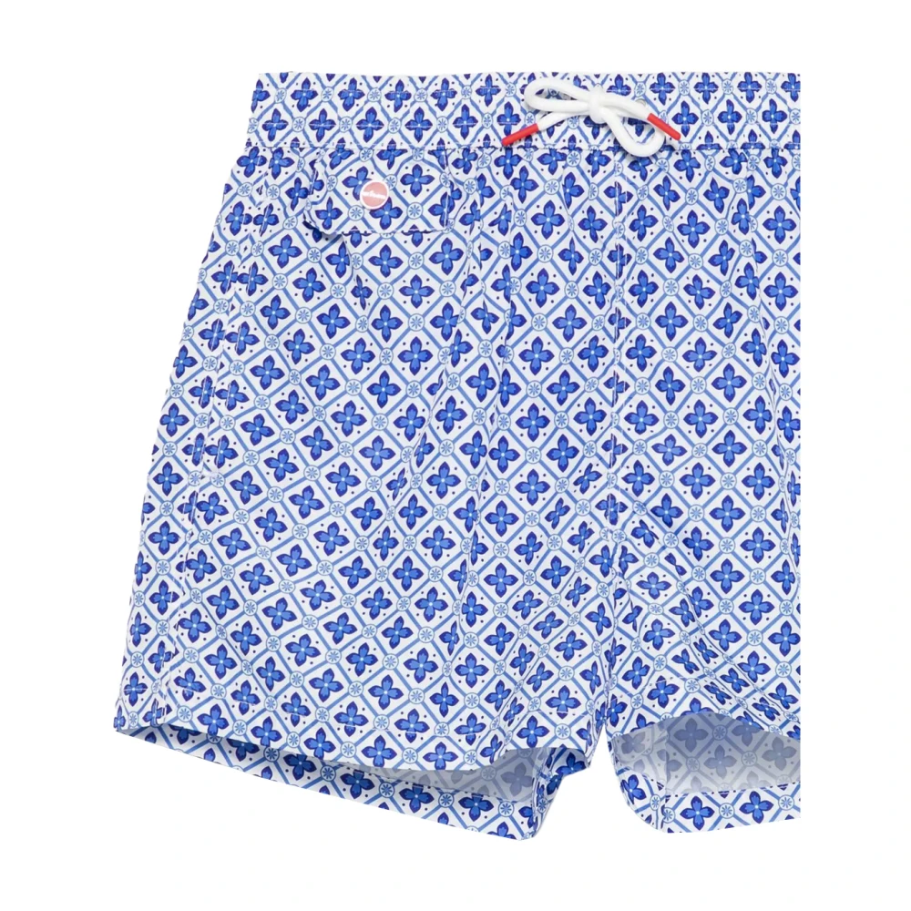 Kiton Blauw Polyester Stijlvol Shirt Blue Heren